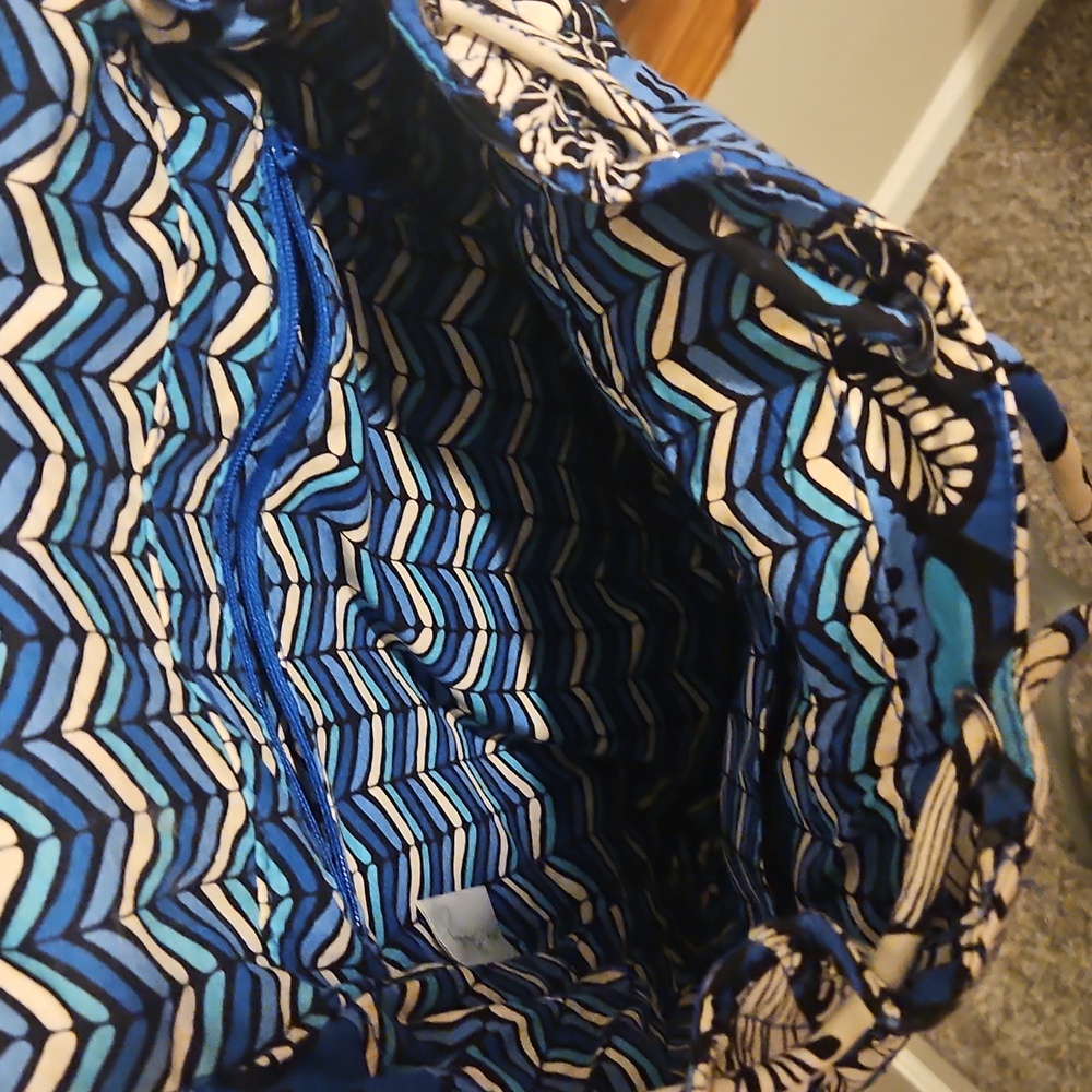 Vera Bradly Blue Bayou Backpack - Picture 5 of 8